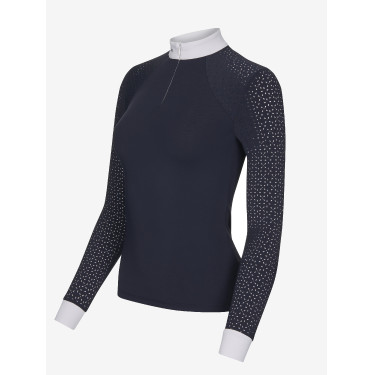 Camisa de competição LeMieux Olivia de mangas compridas Azul-marinho