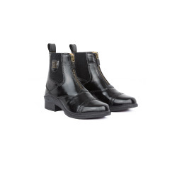 Botas de couro com fecho éclair Saturn mulher B Vertigo
