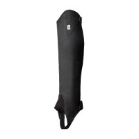 Mini-chaps de couro para adolescentes Ronda Horze Preto
