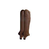 Mini-chaps de couro para adolescentes Ronda Horze Castanho