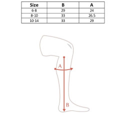 Mini-chaps synthétiques pour adolescents Billie Horze Noir