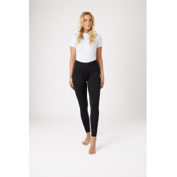 Legging de equitação com grip de silicone integral Madison feminino Horze Preto Legging de equitação com grip de silicone integral Madison feminino Horze Preto