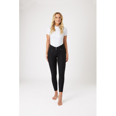 Calça leve com reforços de couro elástico Angelina feminina Horze Calça leve com reforços de couro elástico Angelina feminina Horze