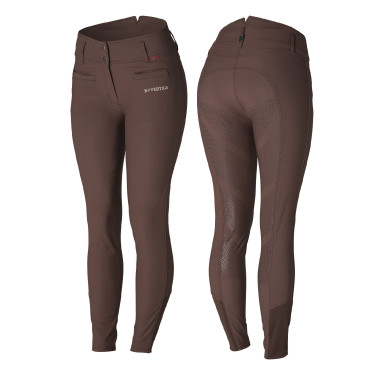 Calça de equitação térmica com fundo integral de silicone Tiffany feminino B Vertigo Calça de equitação térmica com fundo integral de silicone Tiffany feminino B Vertigo