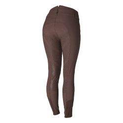 Calça de equitação térmica com fundo integral de silicone Tiffany feminino B Vertigo Chocolate Castanho