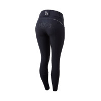 Calça de equitação cintura alta com grip de silicone completo Aubrey feminino Horze Azul-marinho escuro