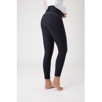 Calça de equitação cintura alta com grip de silicone completo Aubrey feminino Horze Azul-marinho escuro Calça de equitação cintura alta com grip de silicone completo Aubrey feminino Horze Azul-marinho escuro