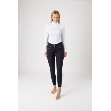 Calça de equitação cintura alta com grip de silicone completo Aubrey feminino Horze Calça de equitação cintura alta com grip de silicone completo Aubrey feminino Horze