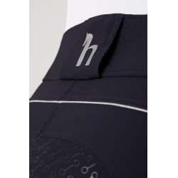 Calça de equitação cintura alta com grip de silicone completo Aubrey feminino Horze Azul-marinho escuro