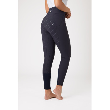 Calça com assento em camurça silicone e cintura alta feminina Horze Calça com assento em camurça silicone e cintura alta feminina Horze