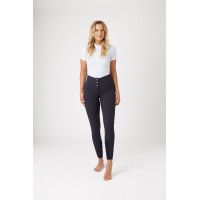 Calça com assento em camurça silicone e cintura alta feminina Horze Cinza escuro Castle Rock Cinzento Calça com assento em camurça silicone e cintura alta feminina Horze Cinza escuro Castle Rock Cinzento
