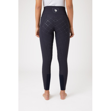 Calça com assento em camurça silicone e cintura alta feminina Horze Calça com assento em camurça silicone e cintura alta feminina Horze