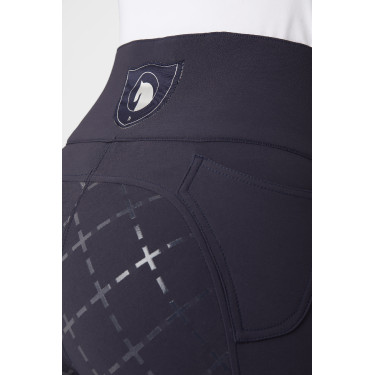 Calça com assento em camurça silicone e cintura alta feminina Horze Calça com assento em camurça silicone e cintura alta feminina Horze