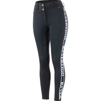 Calça de equitação funcional de cintura alta com grip de silicone integral Angelika feminino B Vertigo Azul-marinho escuro Calça de equitação funcional de cintura alta com grip de silicone integral Angelika feminino B Vertigo Azul-marinho escuro