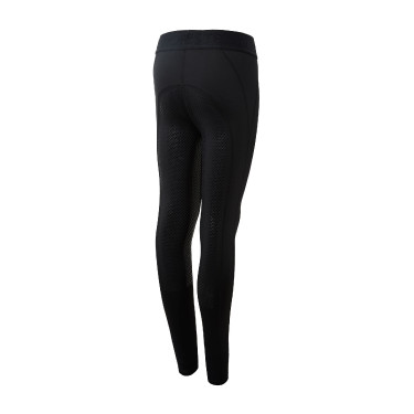 Legging de equitação com grip de silicone completo Madison infantil Horze Preto