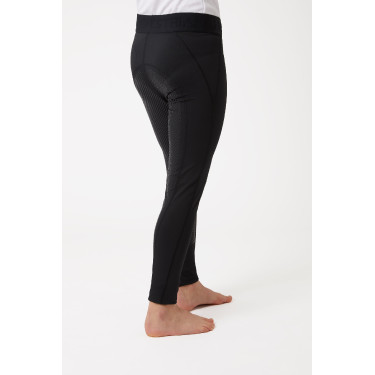 Legging de equitação com grip de silicone completo Madison infantil Horze Preto