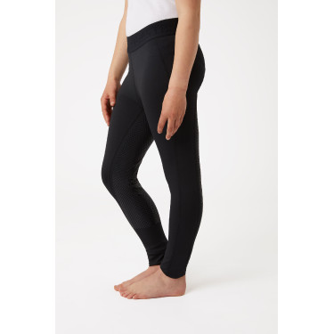 Legging de equitação com grip de silicone completo Madison infantil Horze Preto