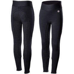 Calça de equitação infantil de inverno com fundo de silicone Active Horze Azul-marinho escuro Calça de equitação infantil de inverno com fundo de silicone Active Horze Azul-marinho escuro