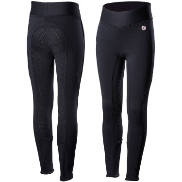 Calça de equitação infantil de inverno com fundo de silicone Active Horze Azul-marinho escuro Calça de equitação infantil de inverno com fundo de silicone Active Horze Azul-marinho escuro