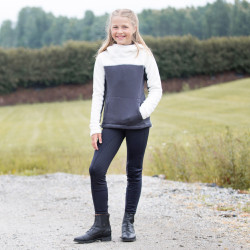 Calça de equitação infantil de inverno com fundo de silicone Active Horze Azul-marinho escuro Calça de equitação infantil de inverno com fundo de silicone Active Horze Azul-marinho escuro