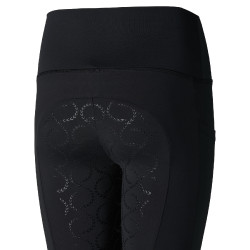 Legging de cobertura total Gillian para criança Horze Preto