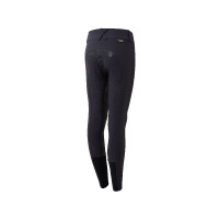 Calça de equitação Grand Prix com culote de silicone infantil Horze Preto