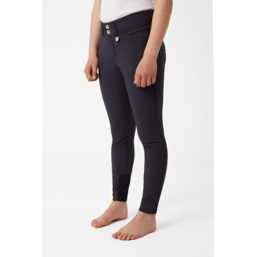 Calça de equitação Grand Prix com culote de silicone infantil Horze Casaco pea coat azul escuro