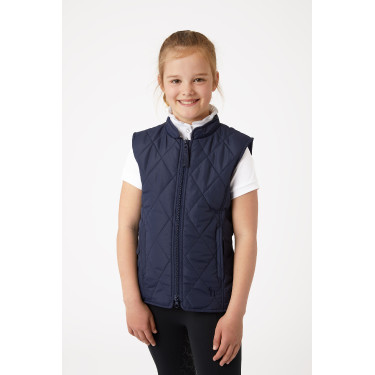 Casaco acolchoado clássico infantil Horze Casaco pea coat azul escuro Casaco acolchoado clássico infantil Horze Casaco pea coat azul escuro