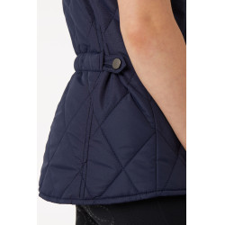 Casaco acolchoado clássico infantil Horze Casaco pea coat azul escuro