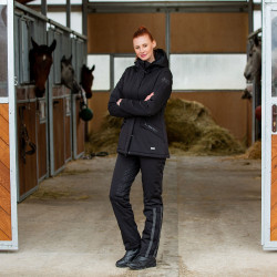 Calça de equitação térmica acolchoada Dana feminina B Vertigo Preto Calça de equitação térmica acolchoada Dana feminina B Vertigo Preto