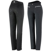 Calça de equitação com estampa de silicone Adeline feminina Horze Preto