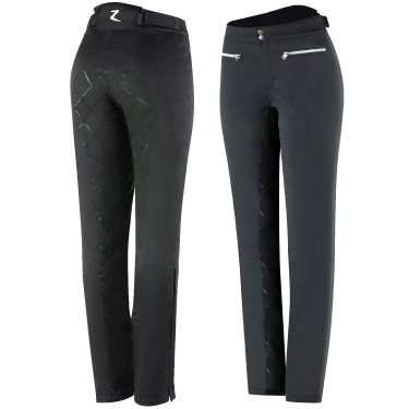Calça de equitação com estampa de silicone Adeline feminina Horze Calça de equitação com estampa de silicone Adeline feminina Horze