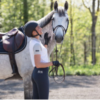 Calça de equitação Meghan com grip de silicone em fundo integral feminino B Vertigo Azul-marinho escuro Calça de equitação Meghan com grip de silicone em fundo integral feminino B Vertigo Azul-marinho escuro