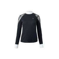 Polo de competição em renda com mangas compridas Sylvie Horze Azul-marinho escuro