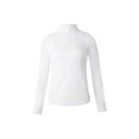 Polo de competição em renda com mangas compridas Sylvie Horze Branco