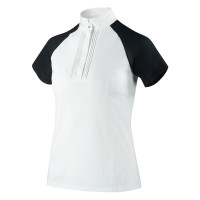 Polo de competição de manga curta Felicity feminino B Vertigo Branco Polo de competição de manga curta Felicity feminino B Vertigo Branco