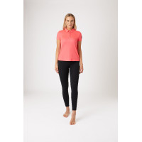 Polo funcional de mangas curtas Denise feminino Horze Verde Cáqui Polo funcional de mangas curtas Denise feminino Horze Verde Cáqui