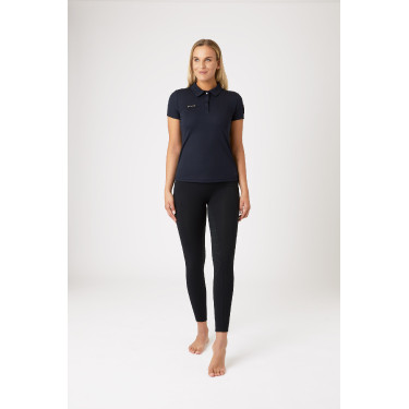 Polo funcional de mangas curtas Denise feminino Horze Azul-marinho escuro