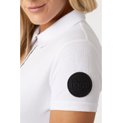 Polo funcional de mangas curtas Denise feminino Horze Branco