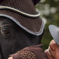 Touca anti-moscas Adepto Horze Verde cáqui escaravelho