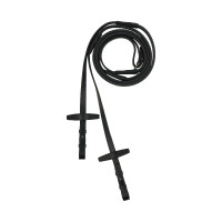 Rendas Muswell de couro com borracha Horze Preto
