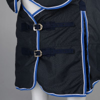 Capa de exterior leve Glasgow com cobertura de pescoço Horze Azul escuro Capa de exterior leve Glasgow com cobertura de pescoço Horze Azul escuro