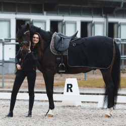 Cobre-rins manta de lã Kiel Horze Preto Cobre-rins manta de lã Kiel Horze Preto