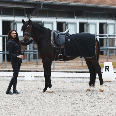 Cobre-rins manta de lã Kiel Horze Preto Cobre-rins manta de lã Kiel Horze Preto