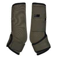 Guétras fechadas em neoprene Horze Azeitona escura Verde Guétras fechadas em neoprene Horze Azeitona escura Verde