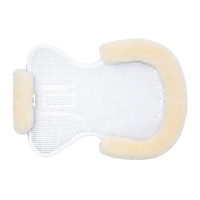 Amortecedor de gel Harleigh com borda de lã Horze Branco sujo