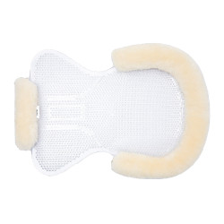 Amortecedor de gel Harleigh com borda de lã Horze Amortecedor de gel Harleigh com borda de lã Horze