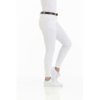 Calça Equithème Kendal com fundo de silicone Branco Calça Equithème Kendal com fundo de silicone Branco