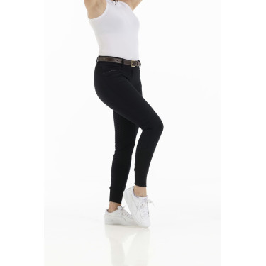 Calça Equithème Kendal com fundo de silicone Preto