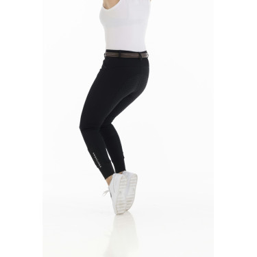Calça Equithème Kendal com fundo de silicone Preto Calça Equithème Kendal com fundo de silicone Preto